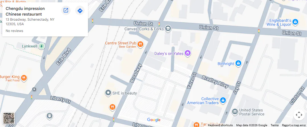 Location, 13 Broadway, Schenectady, NY 12305
